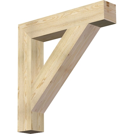 Ekena Millwork Traditional Block Rough Sawn Bracket, Douglas Fir, 6"W x 36"D x 36"H BKT06X36X36TRA05RDF
